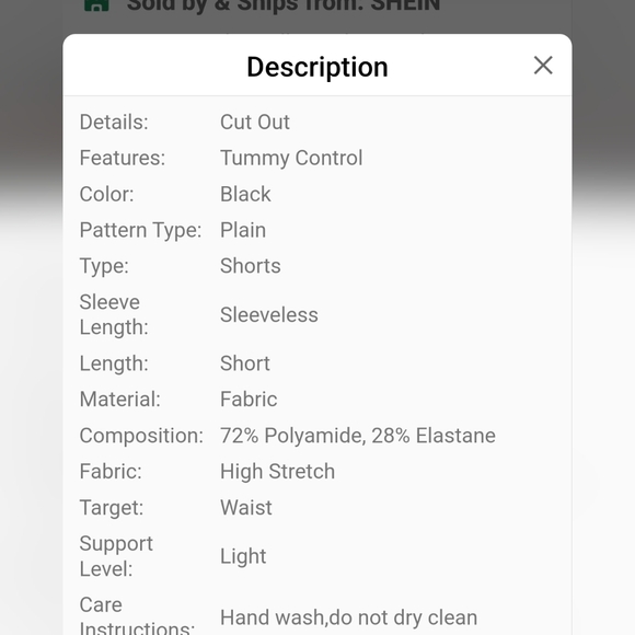 Women's Black Shapewear Bodysuit - Picture 4 of 4